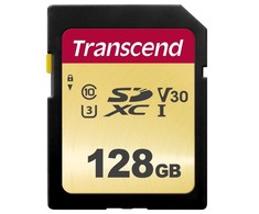 Atminties kortelė Transcend SDXC SDC500S 128GB CL10 UHS-I U3 Up to 95MB/S