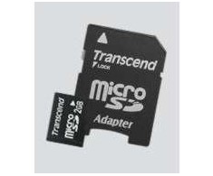 TRANSCEND 2GB Micro SD atminties kortelė