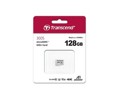 Atminties kortelė Transcend microSDXC USD300S 128GB CL10 UHS-I U3 iki 95MB/S