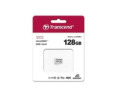 Atminties kortelė Transcend microSDXC USD300S 128GB CL10 UHS-I U3 iki 95MB/S