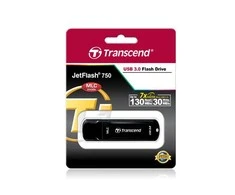 Transcend 64 GB „JETFLASH 750“ USB 3.0 atmintinė – MLC SCHWARZ IN