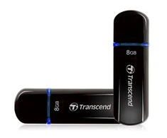 Transcend Mėlyna USB atmintinė 8 GB USB 2.0 didelės spartos - JETFLASH 600 MLC Mėlynas