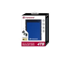 Transcend Išorinis kietasis diskas HDD 4TB USB3 25H3B 2.5'', Triguba apsaugos nuo smūgio sistema