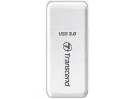 TRANSCEND USB3.0 SD/Micro SD kortelių skaitytuvas baltas