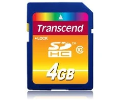 Atminties kortelė Transcend SDHC 4GB Class 10