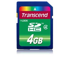 Atminties kortelė Transcend SDHC 4GB 4 klasė