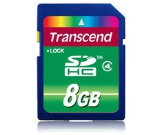 Atminties kortelė Transcend SDHC 8GB 4 klasė