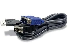 TRENDnet KVM kabeliai, 3m, Juodi (TKCU10)