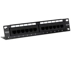 TRENDnet TC-P12C6 - 10/100/1000Base-T(X) - Gigabit Ethernet - RJ-45 - Cat6 - Juodas - CE - FCC