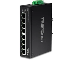 Šakotuvas TRENDnet Industrie Switch 8 Port Fast Ethernet L2 DIN-Rail