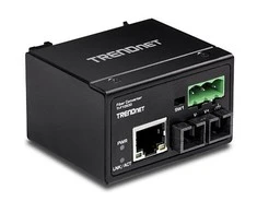 TRENDnet 100Base-FX SM šviesolaidinis keitiklis. SC, 30 km, IP 30 (TI-F10S30)