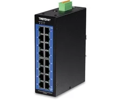 Šakotuvas Jungiklis TRENDnet TRENDnet 16-Port Industr. Gigabit L2 valdomas DIN bėgio jungiklis