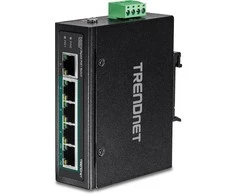 Šakotuvas Trendnet 5-PORT INDUSTRIAL GIGABIT POE+ - DIN-RAIL SWITCH