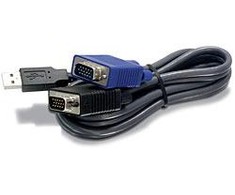 USB kabelis TRENDnet USB-A - D- Sub (VGA) 4,5 m juoda (TKCU15)