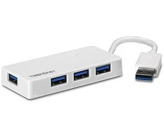 TRENDNET 4 prievadų didelės spartos USB 3.0 mini šakotuvas