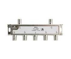 Triax SCS 6, Kabelių skirstytuvas, 75 O, 5–2400 MHz, Sidabrinis, Baltas, Kištukas/Kištukas, 16,5 dB