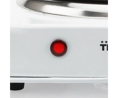 Tristar | Laisvai pastatoma stalo kaitlentė | KP-6185 | Degiklių / virimo zonų skaičius 1 | Rotary | Juodas, Baltas | Elektrinis