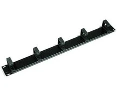 TRITON 19" įrišimo skydelis 1U 5x plastikinė rankena, juoda