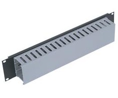 Nezatříděno TRITON 19" skydelis 2U su kabelių kanalu - Juodas - 2U