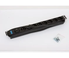 Triton 1U maitinimo lizdas, 8 lizdai, 19 colių (RAB-PD-X07-A1)