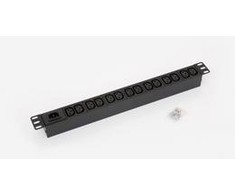 TRITON 19" skirstomasis skydelis 14x IEC C13, be laido, juodas