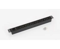 TRITON 19" skirstomasis skydelis 14x IEC C13, be laido, juodas