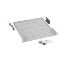 Triton 19" 1U perforuota lentyna, D650mm, maks. 40kg, šviesiai pilka