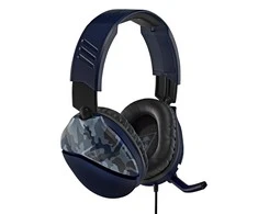 Žaidimų ausinės Turtle Beach Recon 70, daugiaplatformės, Blue Camo, Mėlyna kamufliažinė