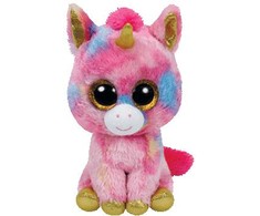 Meteor TY Beanie Boos Fantasia talismanas - Spalvingas vienaragis, 24 cm