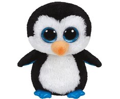 Meteor TY Beanie Boos Waddles talismanas - Pingvinas, 15 cm