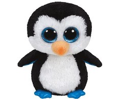 Meteor TY Beanie Boos Waddles talismanas - Pingvinas, 15 cm