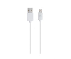 USB kabelis Realpower USB-A - Žaibas 1 m Balta (255649)
