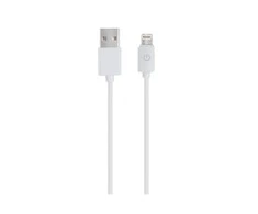 USB kabelis Realpower USB-A - Žaibas 1 m Balta (255649)