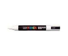 Posca Žymeklis UNI PC-5M, apvalus 2,5mm, baltos spalvos