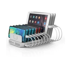 "UNITEK Y-2172 Unitek Docking Station 10x USB 2,4A, 96W Y-2172"