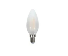4W LED lemputė V-TAC E14, žvakės formos, matiniu stikliuku, (2700K) šiltai balta