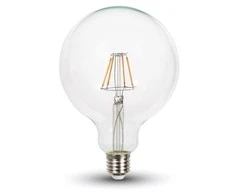 4W LED COG lemputė V-TAC E27, G125, 2700K (šiltai balta), pritemdoma