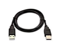 USB kabelis V7 USB-A - USB-A 1 m Juodas (V7 USB2A-01M-1E)