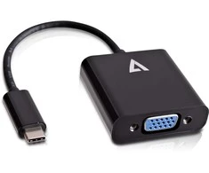 USB adapteris V7 USB- C - VGA Juodas (V7 UCVGA- BLK- 1E)