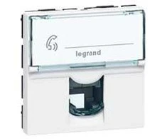 Legrand MESAIC Telefono lizdas vienas RJ11 balta (078731)