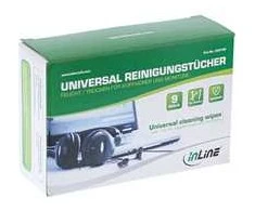 Valiklis „InLine ®“ universalios drėgnos/sausos valymo servetėlės ausinėms ir monitoriams