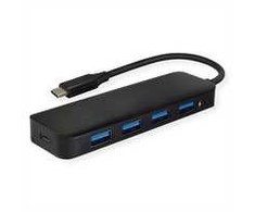 Value USB HUB Vertė VERTĖ USB 3.2 Gen 1 Hub, 4 prievadų, C tipo jungties laidas