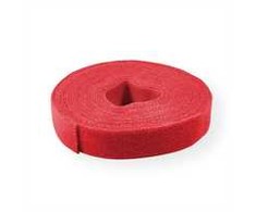 Vertė VALUE organizatorius Velcro ant ritinėlio, 10 mm, Raudona, 25 m