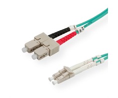 Value VALUE FO Cable 50/125µ. OM3. LC/SC. Aqua. 5.0m