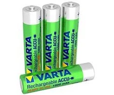 Įkraunami Elementai Varta AAA R03 1000 mAh 5703 4 vnt.