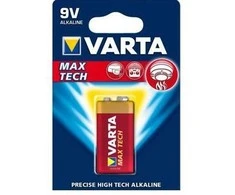 Varta MAX TECH Alkaline 9V Vienkartinė baterija Šarminis