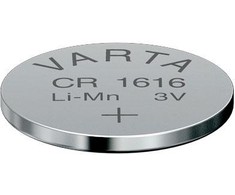 Varta Electronics CR1616 3V 55mAh elementas 6616, 1 vnt.