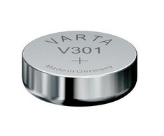 VARTA sidabro oksido laikrodžio elementas, V301 (SR43), 1,55 volto (00301 101 111)