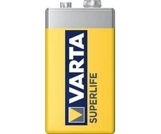 Cinko-anglies baterija 9V 6F22 Varta