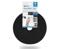 Brady Velcro One Wrap juosta, 13 mm pločio, juoda, 25 m